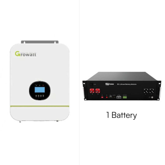 3kW Growatt Dyness 3.6 Lithium Lite